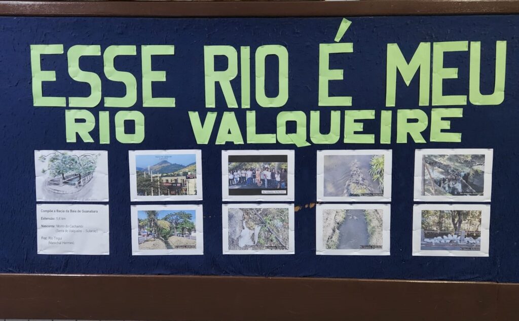 Mural produzido pelos estudantes