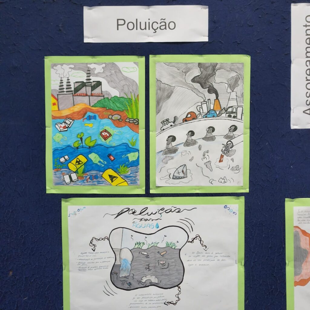 Poluição prejudica o rio