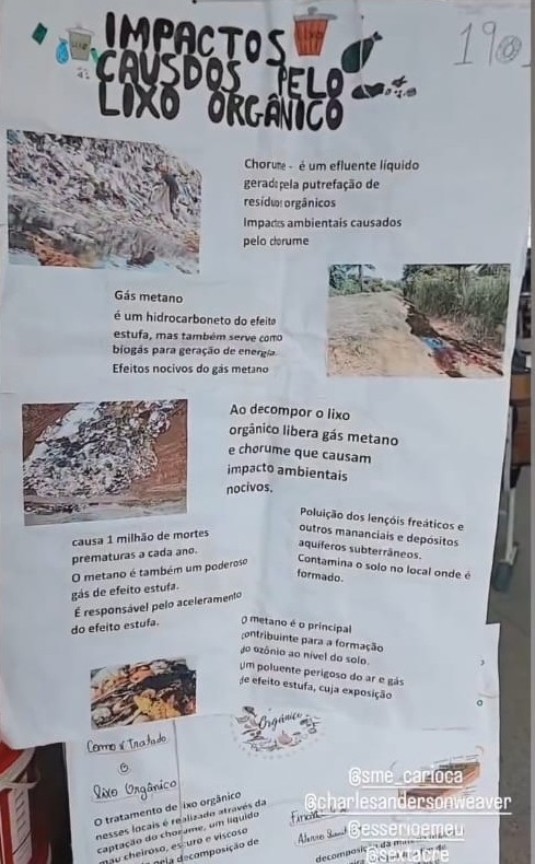 Cartazes sobre o Esse Rio é Meu