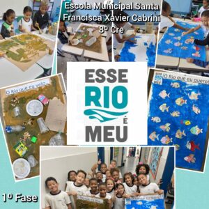 Escola Municipal Santa Francisca Xavier Cabrini investe na reciclagem como forma de conscientizar estudantes sobre a preservação de rios e mares