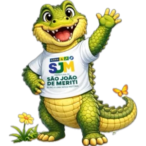 Jacaré-de-papo-amarelo é eleito mascote do Esse Rio é Meu em São João de Meriti