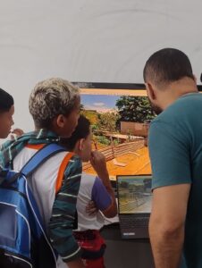 Quando o bairro entra no mapa, os rios também ganham espaço na E.M. Senador Nelson Carneiro