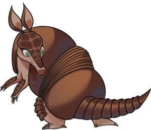 Turi, o tatu-galinha que virou herói ambiental, é o mascote do Esse Rio é Meu, em Queimados. Será lançado amanhã na Feira Literária do município