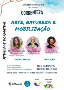 Correnteza promove encontro sobre arte, natureza e mobilização com experiência do Esse Rio é Meu