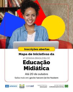 Prazo para inscrever projetos na Semana Brasileira de Educação Midiática termina em 20 de outubro